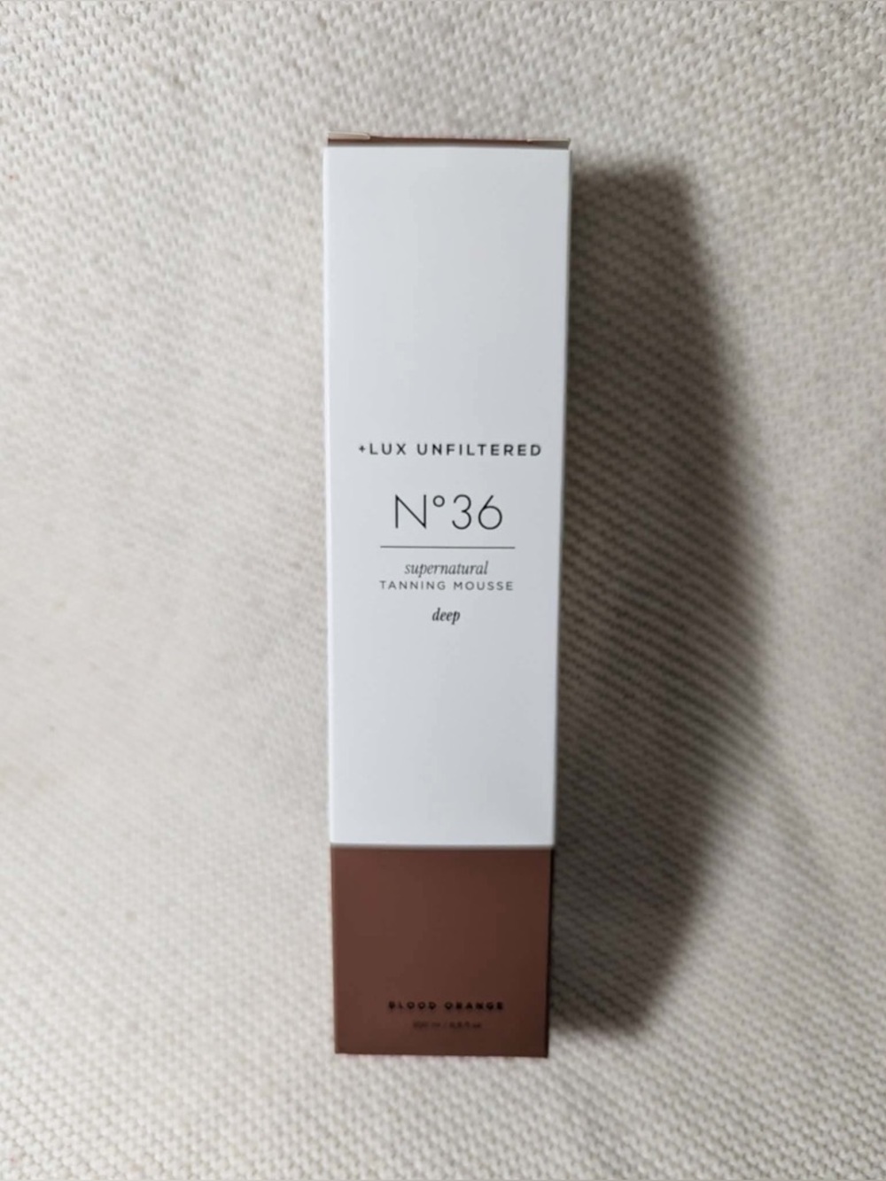 + Lux Unfiltered N°36 Supernatural Tanning Mousse Foam Blood Orange Deep